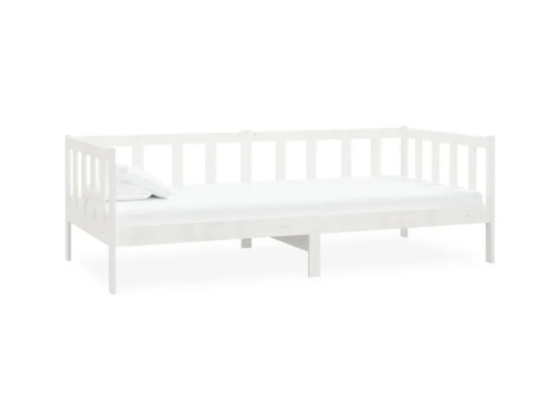 vidaXL Tagesbett Weiß Kiefer Massivholz 90x200 cm787221