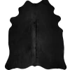Online vidaXL Teppich Echtes Kuhfell Schwarz 150x170 Cm 618112