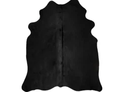 Online vidaXL Teppich Echtes Kuhfell Schwarz 150x170 Cm 618112