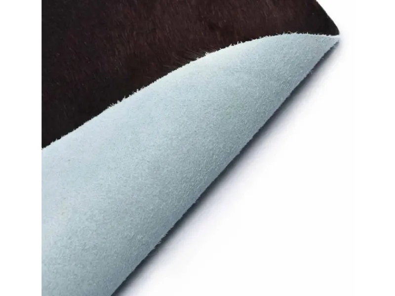 Online vidaXL Teppich Echtes Kuhfell Schwarz 150x170 Cm 618112