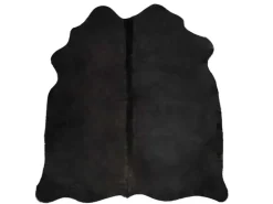 Online vidaXL Teppich Echtes Kuhfell Schwarz 150x170 Cm 618112