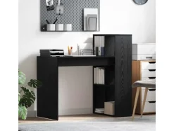 vidaXL Tisch Schwarz Eichen-Optik 108 x 55 x 103,5 cm Holzwerkstoff 869459