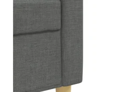 Online vidaXL 3-Tlg Sofagarnitur Dunkelgrau Stoff 2149639