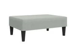 Sale vidaXL 2-Tlg Sofagarnitur mit Kissen Samt 3216268 Hellgrau