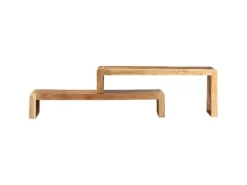 Hot vidaXL 2-tlg. TV-Schrank Massivholz Akazie