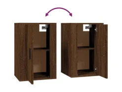 vidaXL 3-tlg. TV-Schrank-Set Braun Eichen-Optik Holzwerkstoff 1