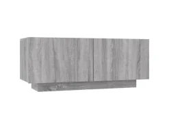 vidaXL 2-tlg. TV-Schrank-Set LED-Leuchten Grau Sonoma Holzwerkstoff 2