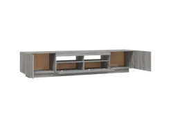 vidaXL 2-tlg. TV-Schrank-Set LED-Leuchten Grau Sonoma Holzwerkstoff 2