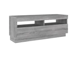 vidaXL 2-tlg. TV-Schrank-Set LED-Leuchten Grau Sonoma Holzwerkstoff 2
