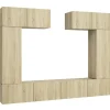vidaXL 6-tlg. TV-Schrank-Set Sonoma-Eiche Holzwerkstoff 6
