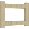 vidaXL 8-tlg. TV-Schrank-Set Sonoma-Eiche Holzwerkstoff 4