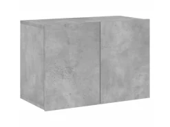 Discount vidaXL 5-tlg. Wohnwand Betongrau Holzwerkstoff Modell 8