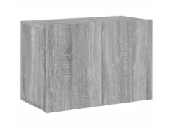 vidaXL 5-Tlg Wohnwand Grau Sonoma Holzwerkstoff 3216516