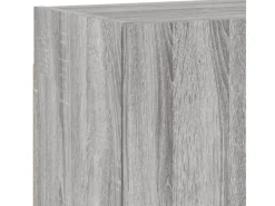 Discount vidaXL 4-Tlg Wohnwand Grau Sonoma Holzwerkstoff 3216505
