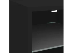 Hot vidaXL 7-tlg. Wohnwand mit LED-Beleuchtung Schwarz Holzwerkstoff Modell 1