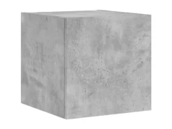 Discount vidaXL 4-tlg. Wohnwand mit LED-Beleuchtung Betongrau Holzwerkstoff Modell 5