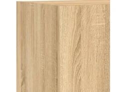 Best vidaXL 5-tlg. Wohnwand mit LED-Beleuchtung Sonoma-Eiche Holzwerkstoff Modell 2