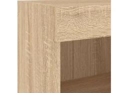 Best vidaXL 5-tlg. Wohnwand mit LED-Beleuchtung Sonoma-Eiche Holzwerkstoff Modell 2
