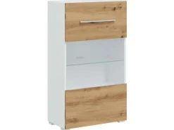 vidaXL 5-Tlg Wohnwand mit LED-Beleuchtung Artisan-Eiche Holzwerkstoff 3324234