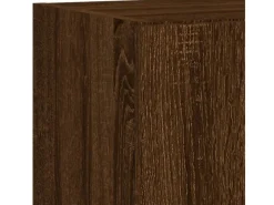 vidaXL 5-tlg. Wohnwand mit LED-Beleuchtung Braun Eichen-Optik Modell 8