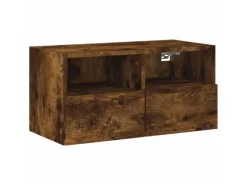 vidaXL 5-Tlg Wohnwand Räuchereiche Holzwerkstoff 3216515