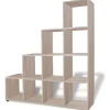 vidaXL Treppenregal Bücherregal 142 cm Eiche