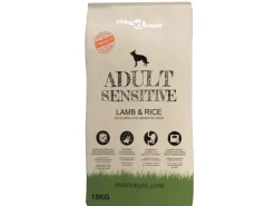 vidaXL Trockenfutter für Hunde Adult Sensitive Lamb & Rice 15 kg 170491