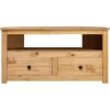 vidaXL TV-Eckschrank 93 x 49 x 49 cm Massivholz Panama-Kiefür