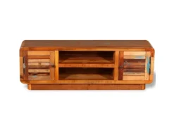 Hot vidaXL TV-Schrank Altholz Massiv 120x30x40 cm