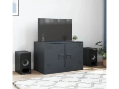vidaXL TV-Schrank Anthrazit 67x39x44 cm Stahl Modell 3
