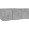 Hot vidaXL TV-Schrank Betongrau 80x34x30 cm Holzwerkstoff