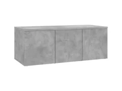 Hot vidaXL TV-Schrank Betongrau 80x34x30 cm Holzwerkstoff