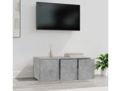 Hot vidaXL TV-Schrank Betongrau 80x34x30 cm Holzwerkstoff