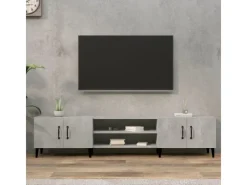 vidaXL TV-Schrank Betongrau 180x31,5x40 cm Holzwerkstoff