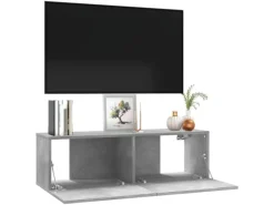 vidaXL TV-Schrank Betongrau 100x30x30 cm Holzwerkstoff