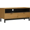 Online vidaXL TV-Schrank FLAM 110x40x50 cm Massivholz Kiefür Modell 1