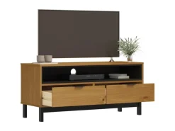 Online vidaXL TV-Schrank FLAM 110x40x50 cm Massivholz Kiefür Modell 1