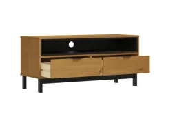 Online vidaXL TV-Schrank FLAM 110x40x50 cm Massivholz Kiefür Modell 1