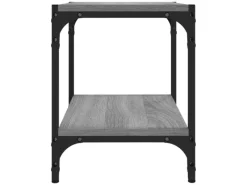 vidaXL TV-Schrank Grau Sonoma 40x33x41 cm Holzwerkstoff und Stahl