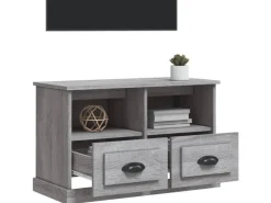 vidaXL TV-Schrank Grau Sonoma 80x35x50 cm Holzwerkstoff