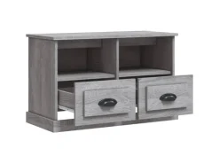 vidaXL TV-Schrank Grau Sonoma 80x35x50 cm Holzwerkstoff