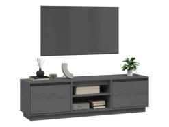 Clearance vidaXL TV-Schrank Grau 140x35x40 cm Massivholz Kiefür