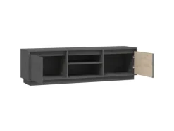 Clearance vidaXL TV-Schrank Grau 140x35x40 cm Massivholz Kiefür