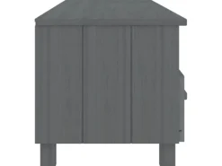 Clearance vidaXL TV-Schrank HAMAR Dunkelgrau 158x40x40 cm Massivholz Kiefür
