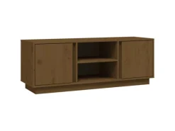 Discount vidaXL TV-Schrank Honigbraun 110x35x40,5 cm Massivholz Kiefür