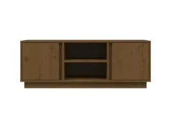 Discount vidaXL TV-Schrank Honigbraun 110x35x40,5 cm Massivholz Kiefür