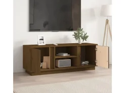 Discount vidaXL TV-Schrank Honigbraun 110x35x40,5 cm Massivholz Kiefür