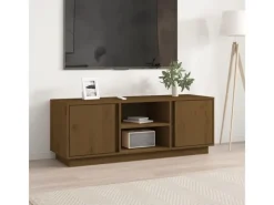 Discount vidaXL TV-Schrank Honigbraun 110x35x40,5 cm Massivholz Kiefür