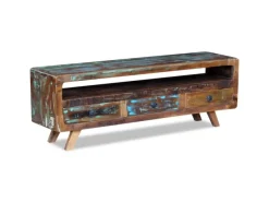 Discount vidaXL TV-Schrank mit 3 Schubladen Altholz Massiv