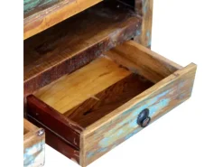 Discount vidaXL TV-Schrank mit 3 Schubladen Altholz Massiv